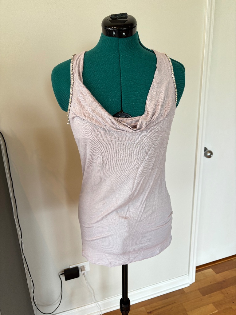 Nwt Charlotte Russe Light Purple Tank, Embellished Y2k, M